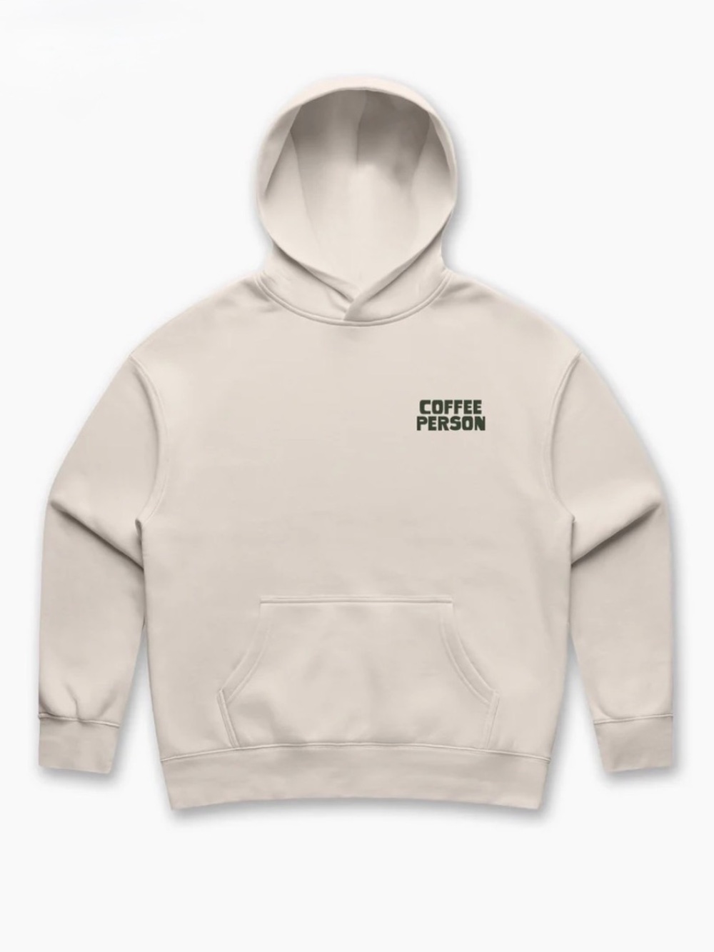 Starbucks Cream Colored 'Coffee Person' Hooded Sweatshirt, Women's Size 2XL